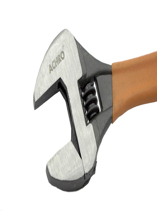 ACHRO Open End Combo Kit of 14 Inch Pipe Wrench and 12 Inch Adjustable Wrench (Large) - Image 5